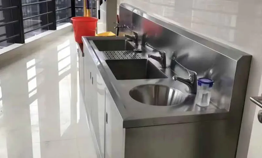 3 basin commercial stainless steel sink